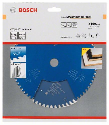 BOSCH fűrészlap Expert laminált panelhez 190 x 20 x 2,6 mm, 60 2608644129