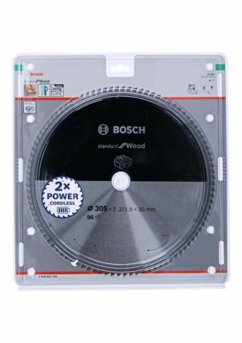 BOSCH Fűrészlap akkus fűrészekhez; Standard fa 305x30x2,2/1,6x96T 2608837744