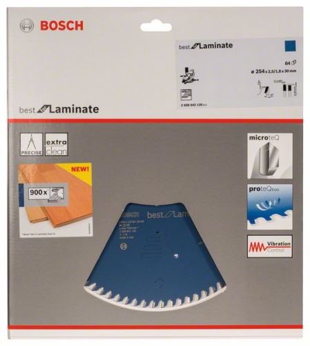 BOSCH körfűrészlap Legjobb a laminátumhoz 254 x 30 x 2,5 mm, 84 2608642135