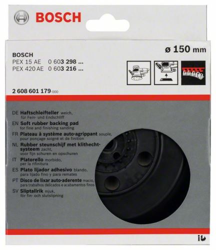 BOSCH Csiszolótárcsák puha, 150 mm 2608601179