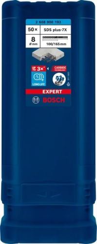 BOSCH EXPERT fúrószár SDS plus-7X, 8x100x165 50 db 2608900192