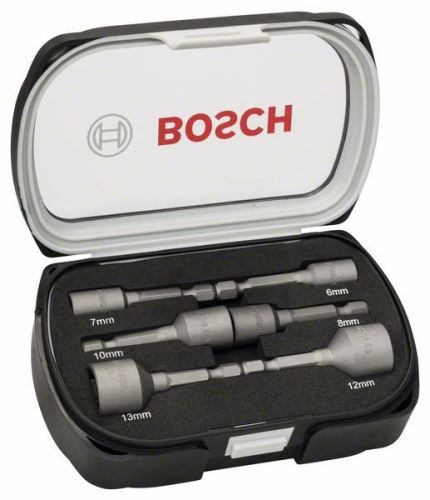 BOSCH 6 részes dugókulcs készlet 50 mm; 6, 7, 8, 10, 12, 13 mm 2608551079