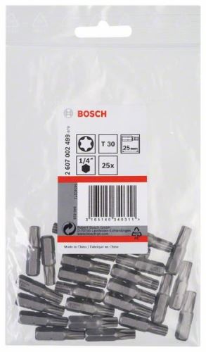 BOSCH csavarhúzó bit extra kemény Extra-Hart T30, 25 mm (25 db) 2607002499