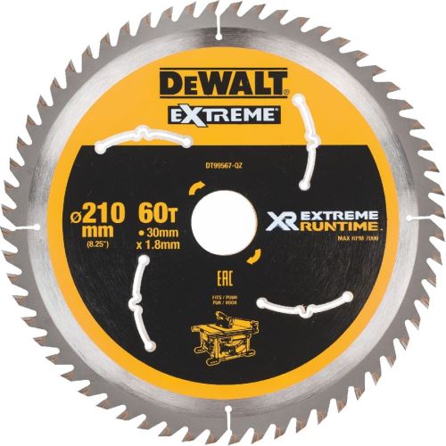 DEWALT fűrészlap (ideális FLEXVOLT fűrészekhez), 210 x 30 mm, 60 fog DT99567