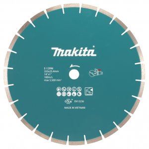 MAKITA gyémánt betonvágó tárcsa 355x2,8x25,4 mm akkumulátoros gépekhez E-12996