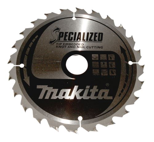 MAKITA fa fűrészlap SPECIALIZÁLT süllyesztett fogakkal 190x2x30 mm 24 fogú B-33118