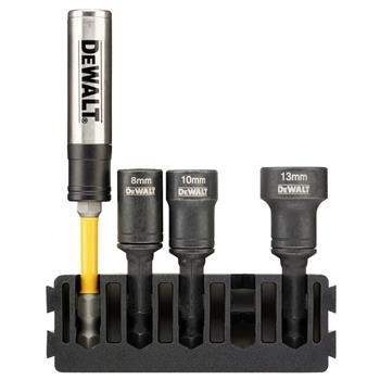 DEWALT készlet (5 db) bittartók + tisztítható szorítófejek 8, 10, 13 mm DT70827