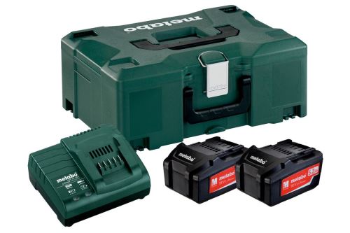 METABO alapkészlet (töltő + akkuk) 18V / 2 x 5,2 Ah, ASC 30 - 36 V + tok 685065000