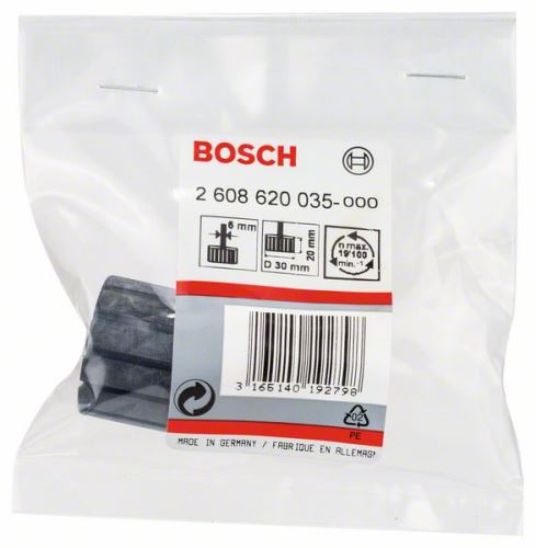 BOSCH Befogószárak köszörűgyűrűkhöz; 19 100 max/perc, 6/30/20 mm 2608620035